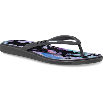 Crocs - Miami Round Toe Dark Floral Flip Women